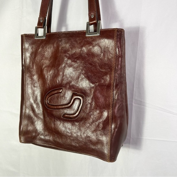 CONDOR VINTAGE BROWN LEATHER BAG WOMEN TOTE BAG - Picture 7 of 16